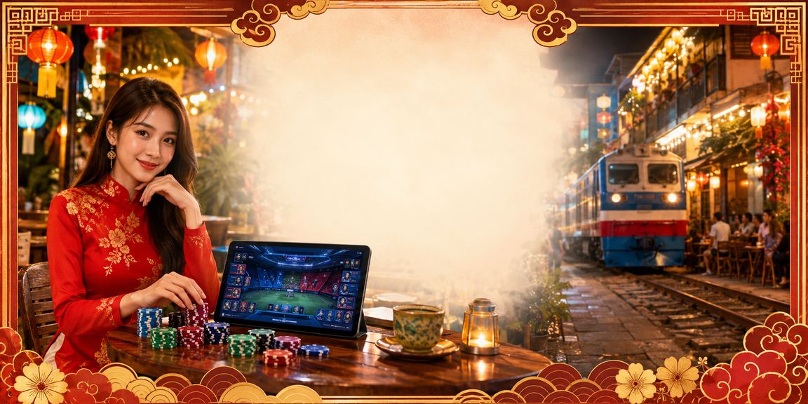Game thủ Hà Nội theo dõi kèo esports trong quán cà phê phong cách neon